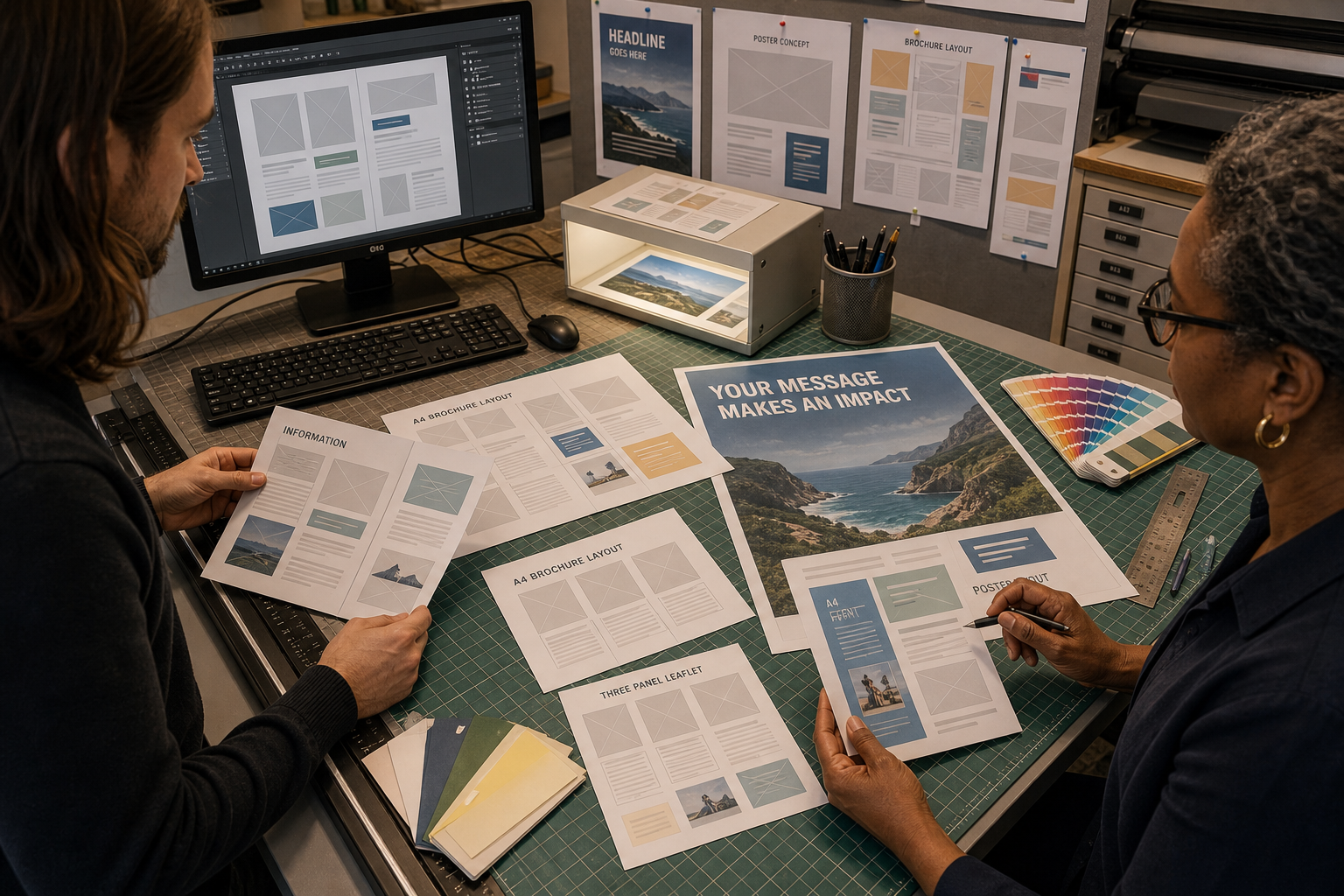 Een flyer, poster of brochure maken